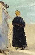 Edouard Manet Sur la plage de Boulogne oil painting artist